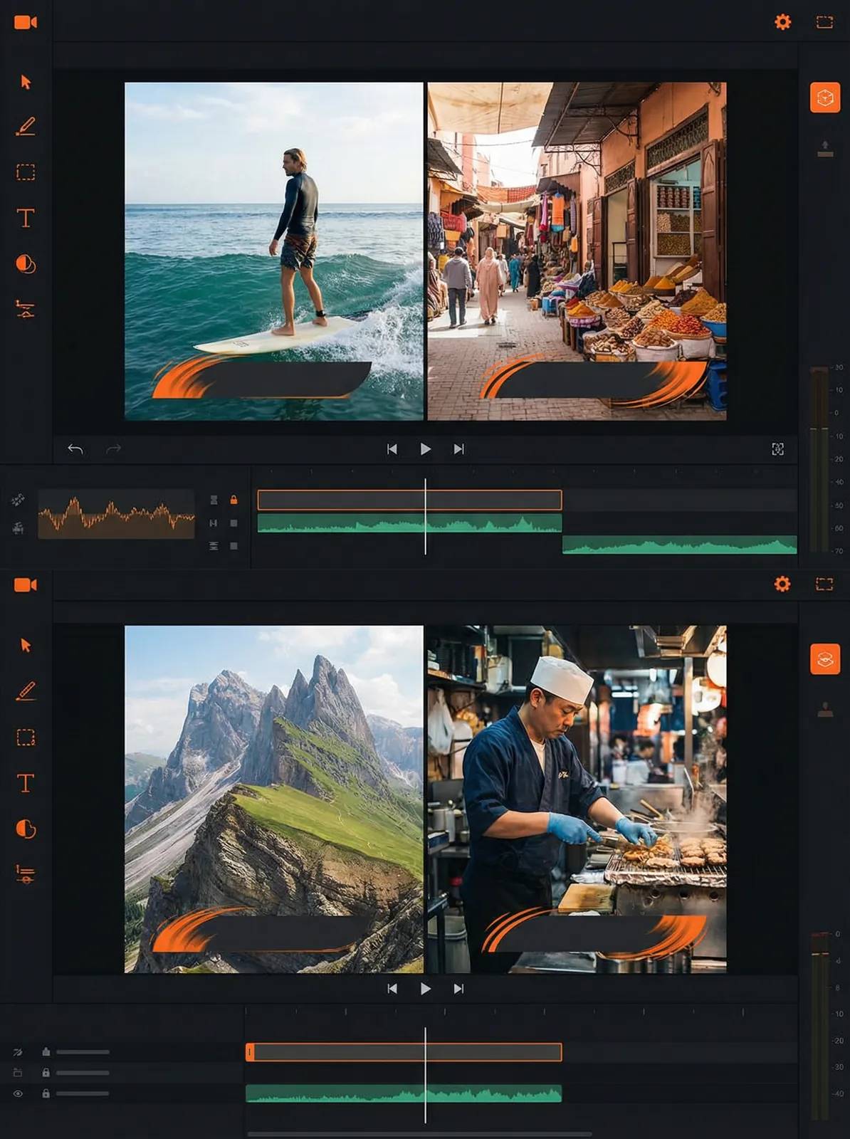 manbetx万博体育app Vlog开场模板设计